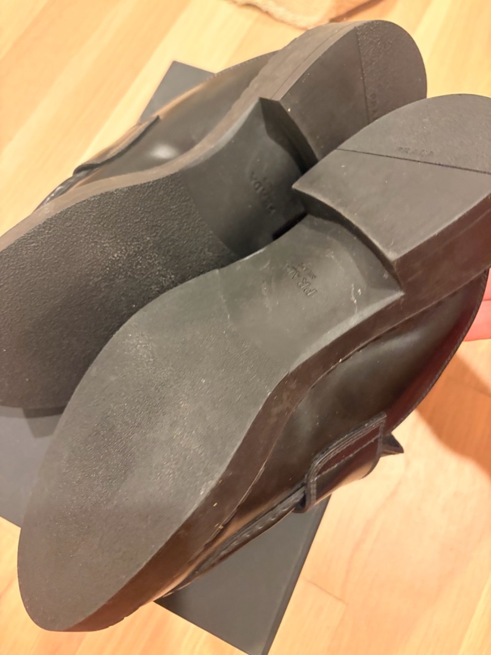 Prada Black Leather Slip-On Loafer Mules never worn! - Picture 4 of 7